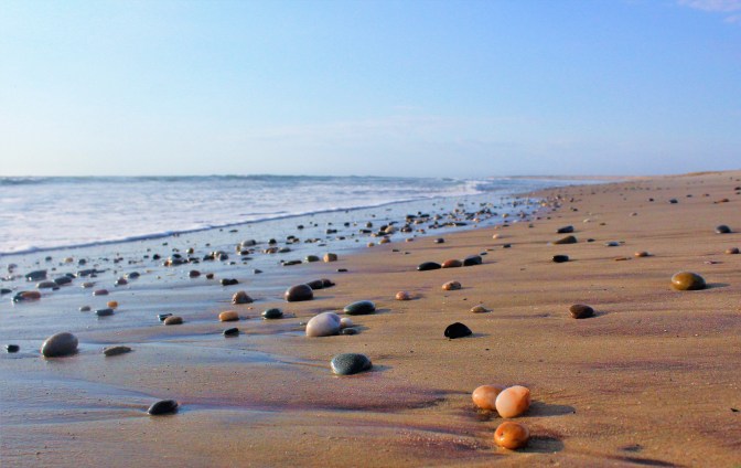 Namibia beach rocks