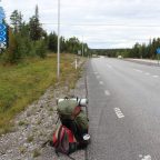 Hitchhiking in Sweden: way to Kvikkjokk