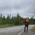 Hitchhiking in Finland: Koli National Park (on the way)